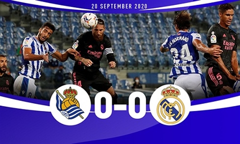 Video bóng đá La Liga 2020/2021: Real Sociedad 0-0 Real Madrid